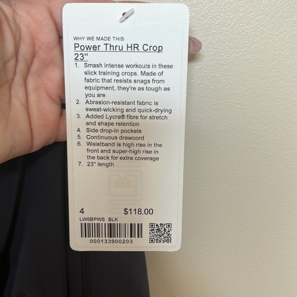 NWT❗️ Lululemon Power Thru Crop 23” - Picture 6 of 7